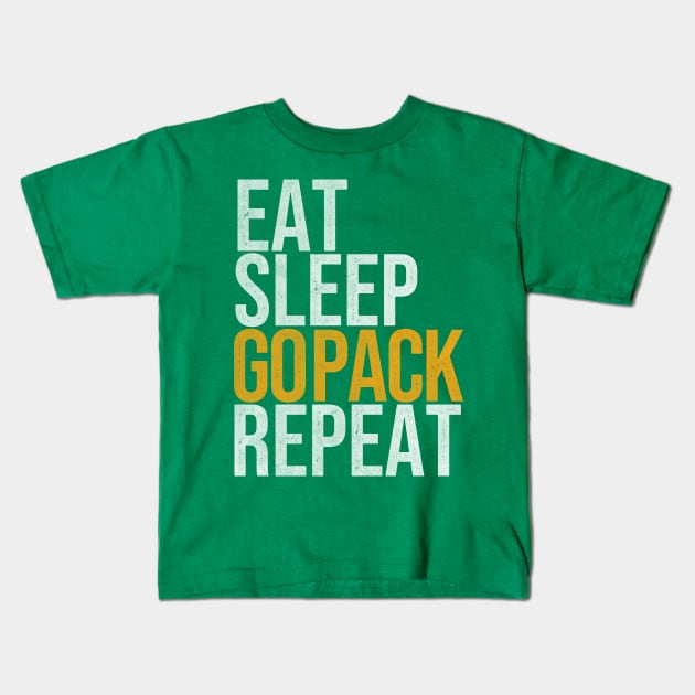 go pack go Kids T-Shirt by SmithyJ88